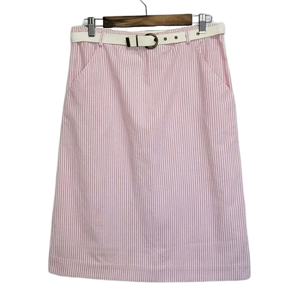 D.K.GOLD by Donnkenny Pink and White Strip…